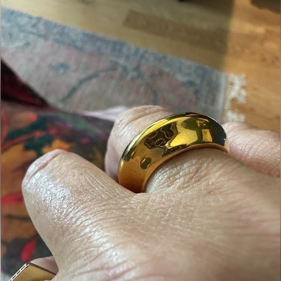 Porter Lyons gold plated statement ring - Picture 1 of 3